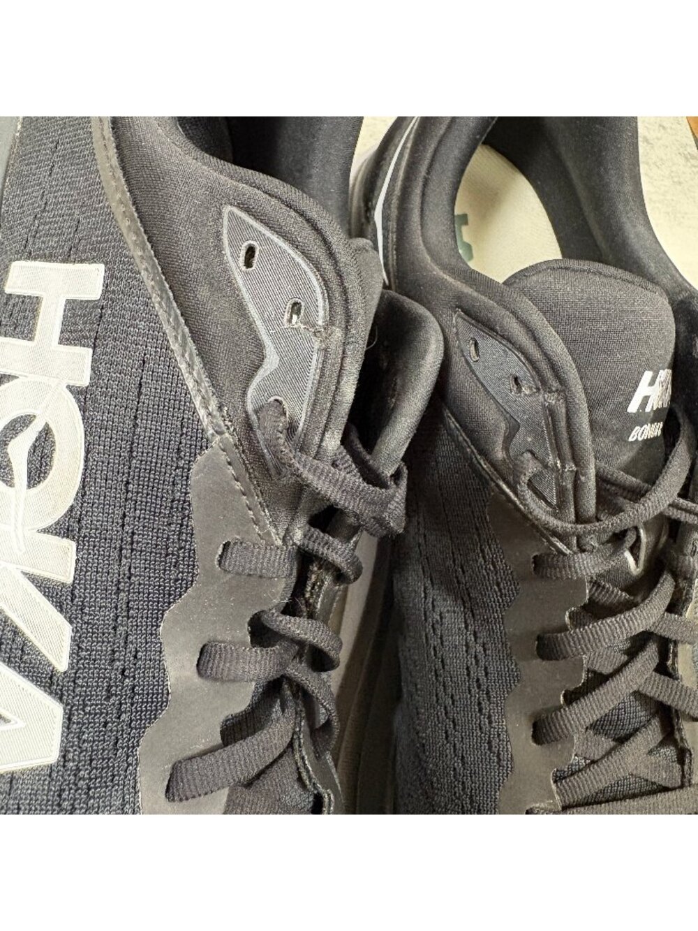 Hoka One One Bondi 8 Running Shoes - Men's Size 14 D - Black - Picture 10 of 12
